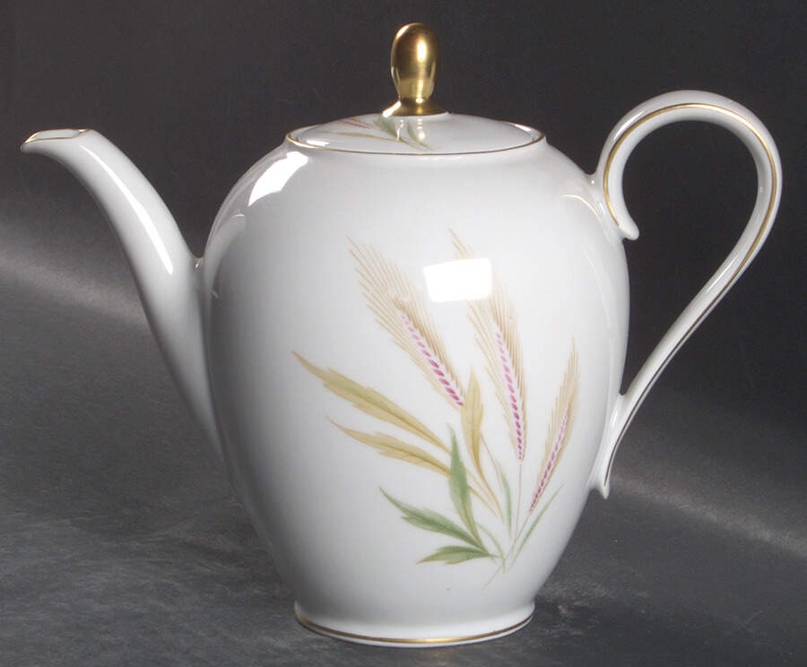 Wheat Small Coffee Pot & Lid by Treasure Chest-1