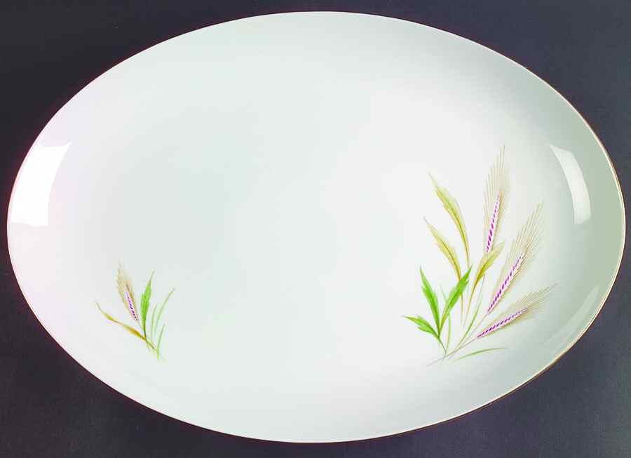 Wheat 16" Oval Serving Platter by Treasure Chest-1