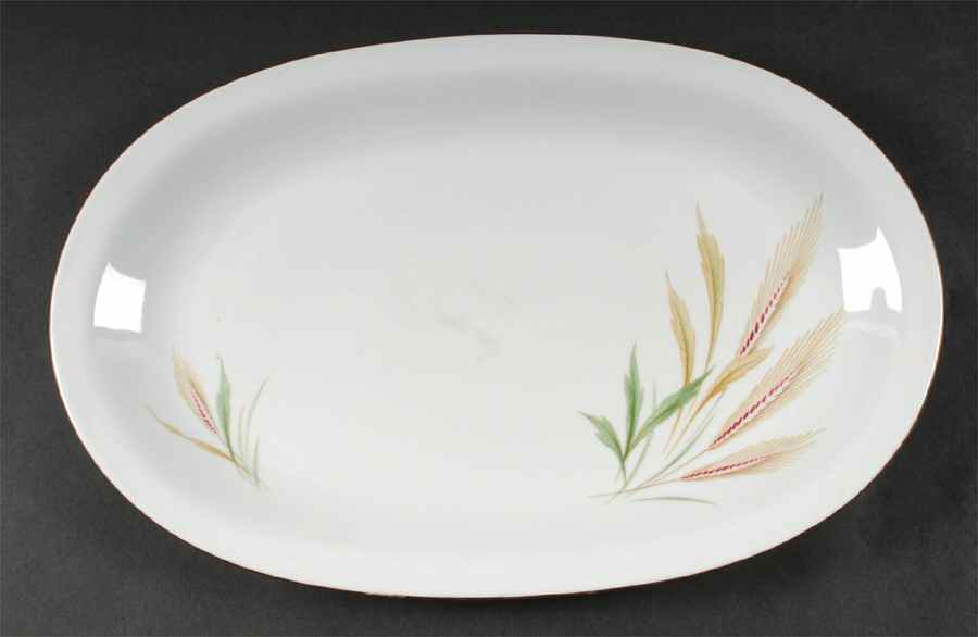 Wheat 14" Oval Serving Platter by Treasure Chest-1