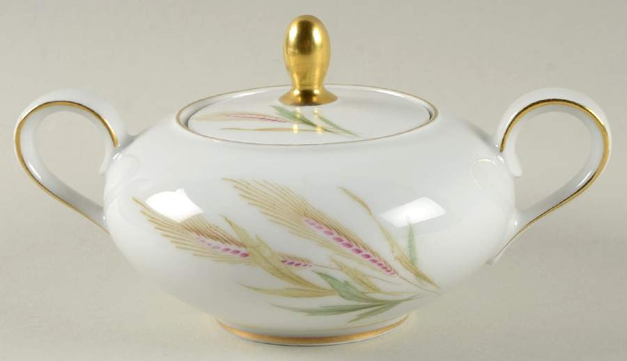 Wheat Sugar Bowl & Lid by Treasure Chest-1