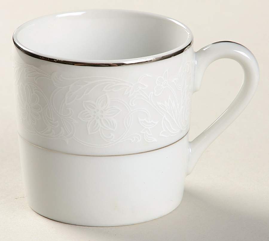 White Lace Flat Demitasse Cup by Treasure Chest-1