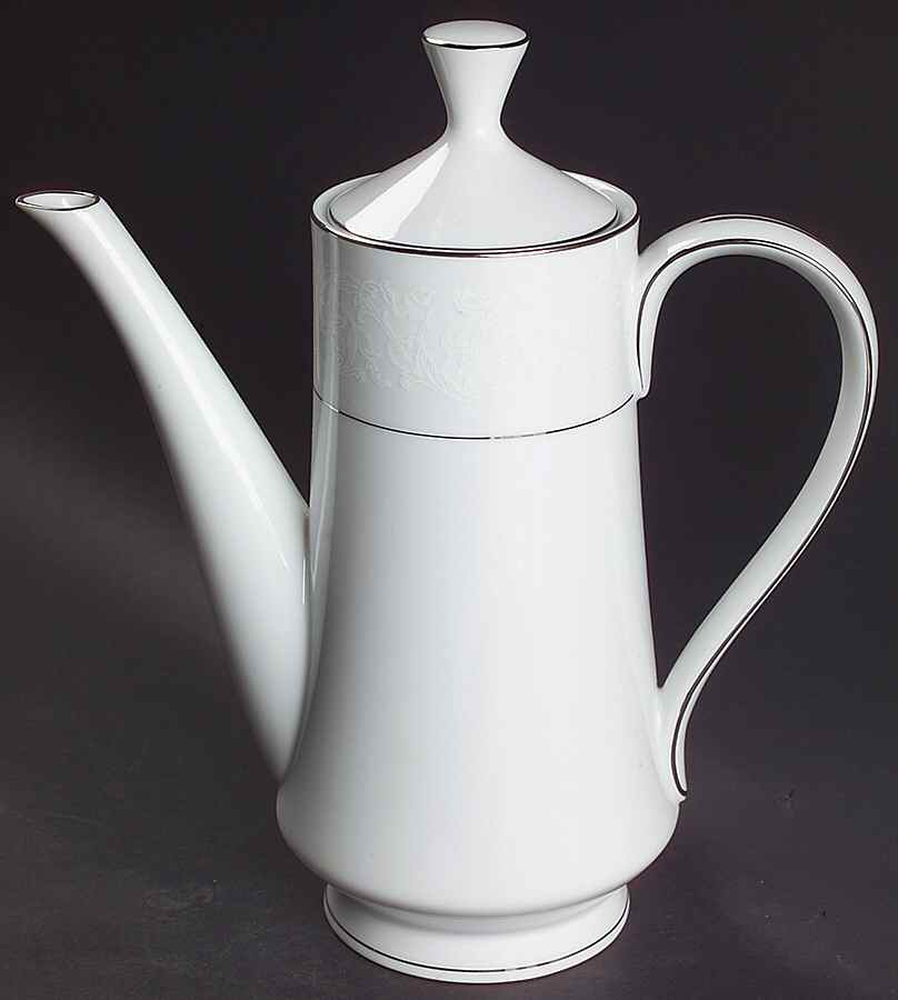 White Lace Coffee Pot & Lid by Treasure Chest-1