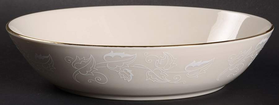 Leaf Lace 8" Round Vegetable Bowl by Triomphe-1