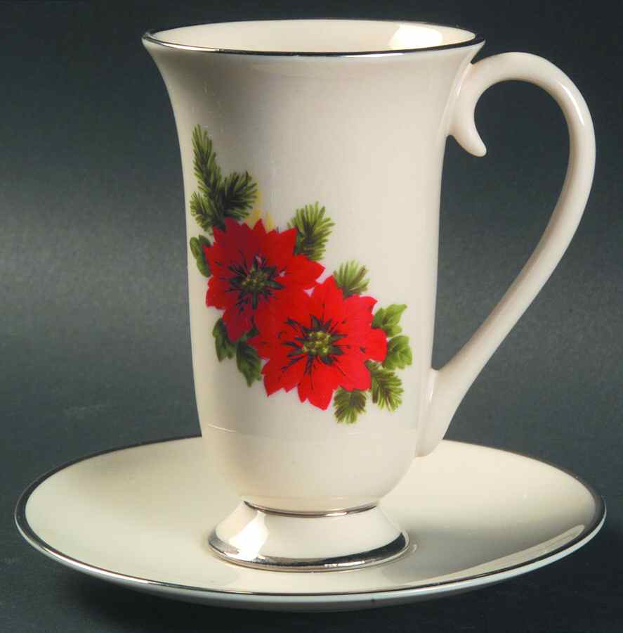 Fl44 Irish Coffee Cup and Saucer Set by Flintridge-1