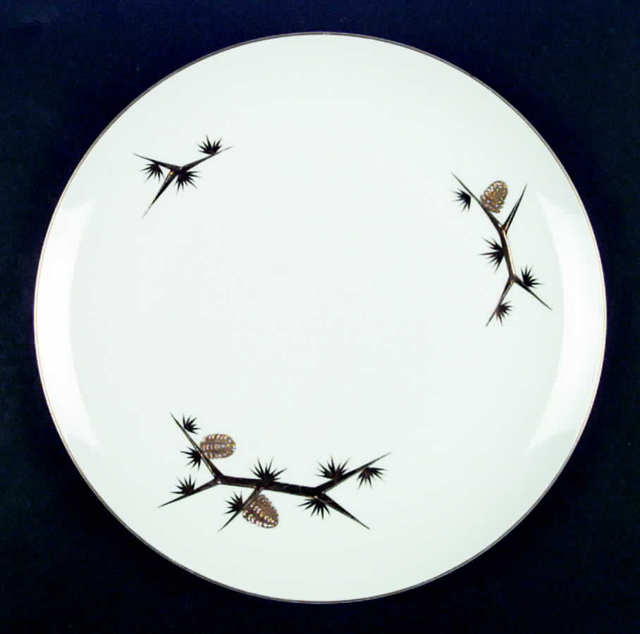 Golden Pine Dinner Plate by Trend-1