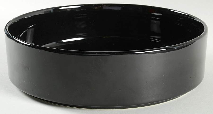 Bauhaus Black 10" Round Vegetable Bowl by Trend Pacific-1