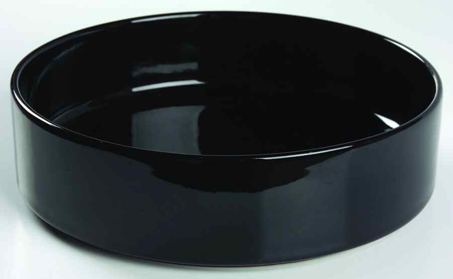 Bauhaus Black 9" Round Vegetable Bowl by Trend Pacific-1