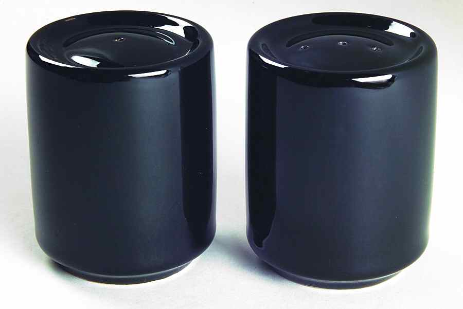 Bauhaus Black Salt & Pepper Set by Trend Pacific-1