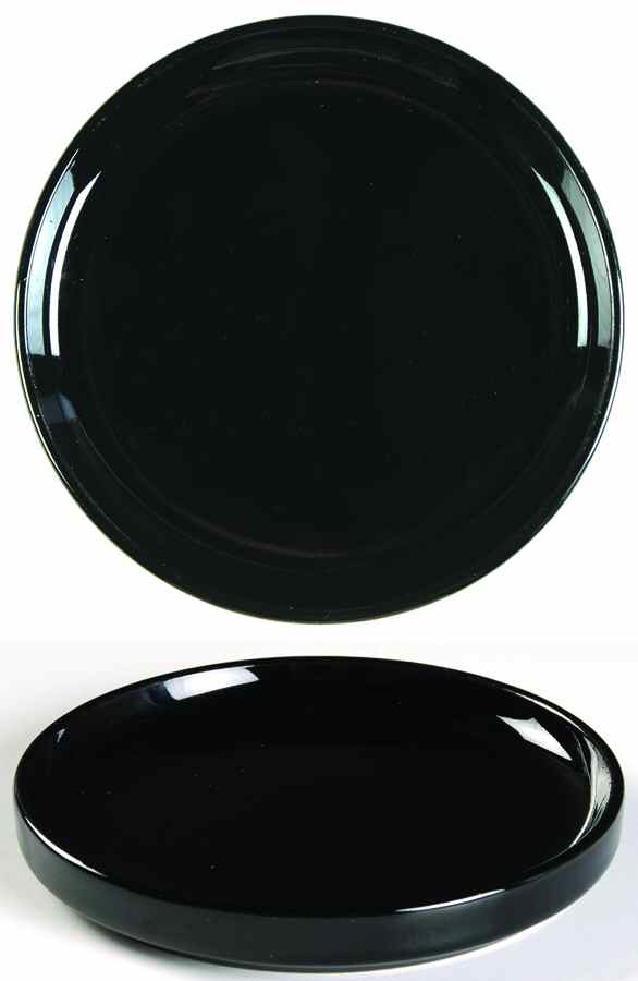 Bauhaus Black Bread & Butter Plate by Trend Pacific-1