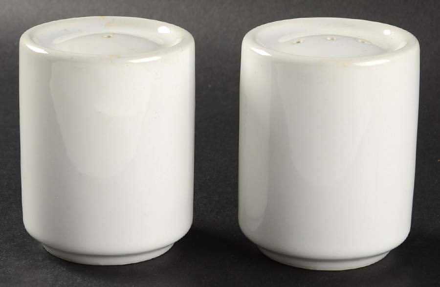 Bauhaus White Salt & Pepper Set by Trend Pacific-1