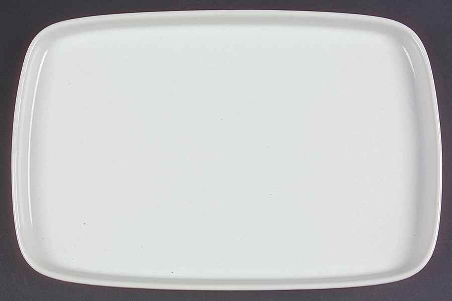 Bauhaus White 13" Oval Serving Platter by Trend Pacific-1