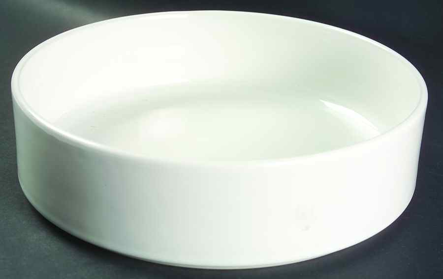 Bauhaus White 10" Round Vegetable Bowl by Trend Pacific-1