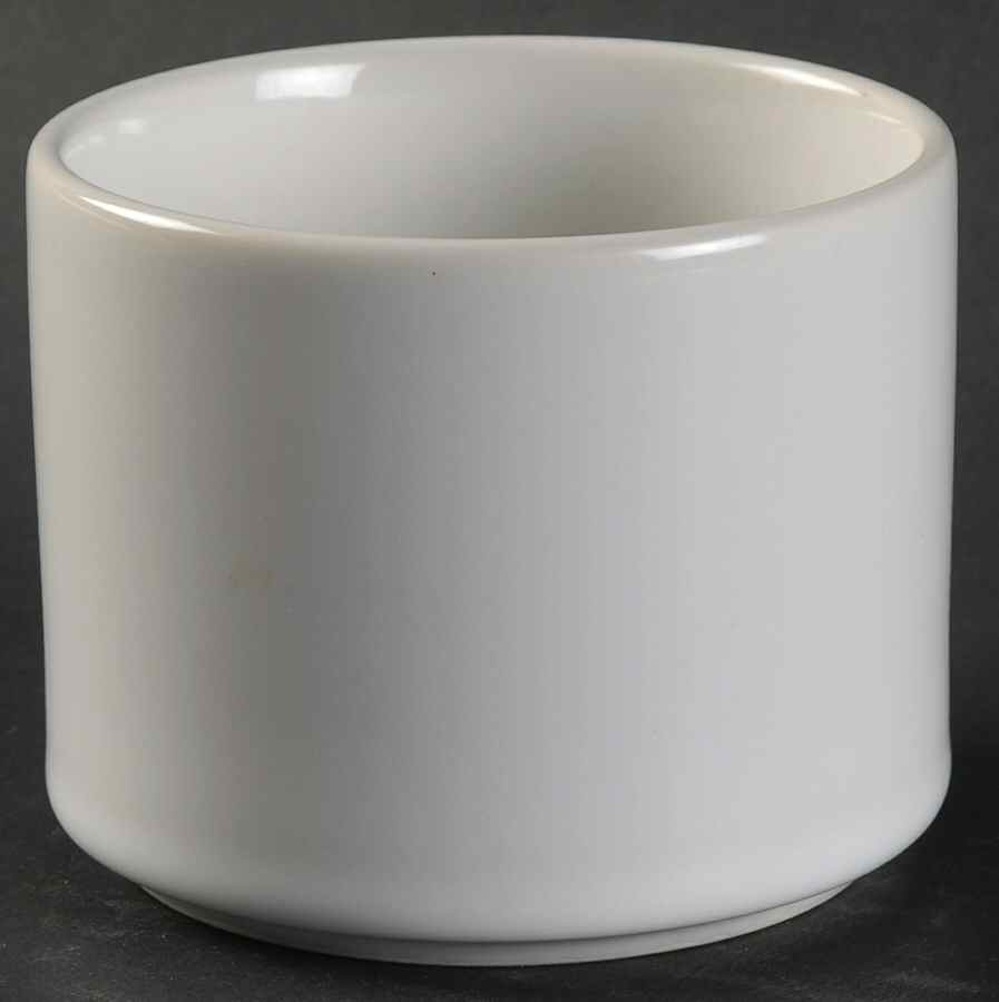 Bauhaus White Sugar Bowl No Lid by Trend Pacific-1