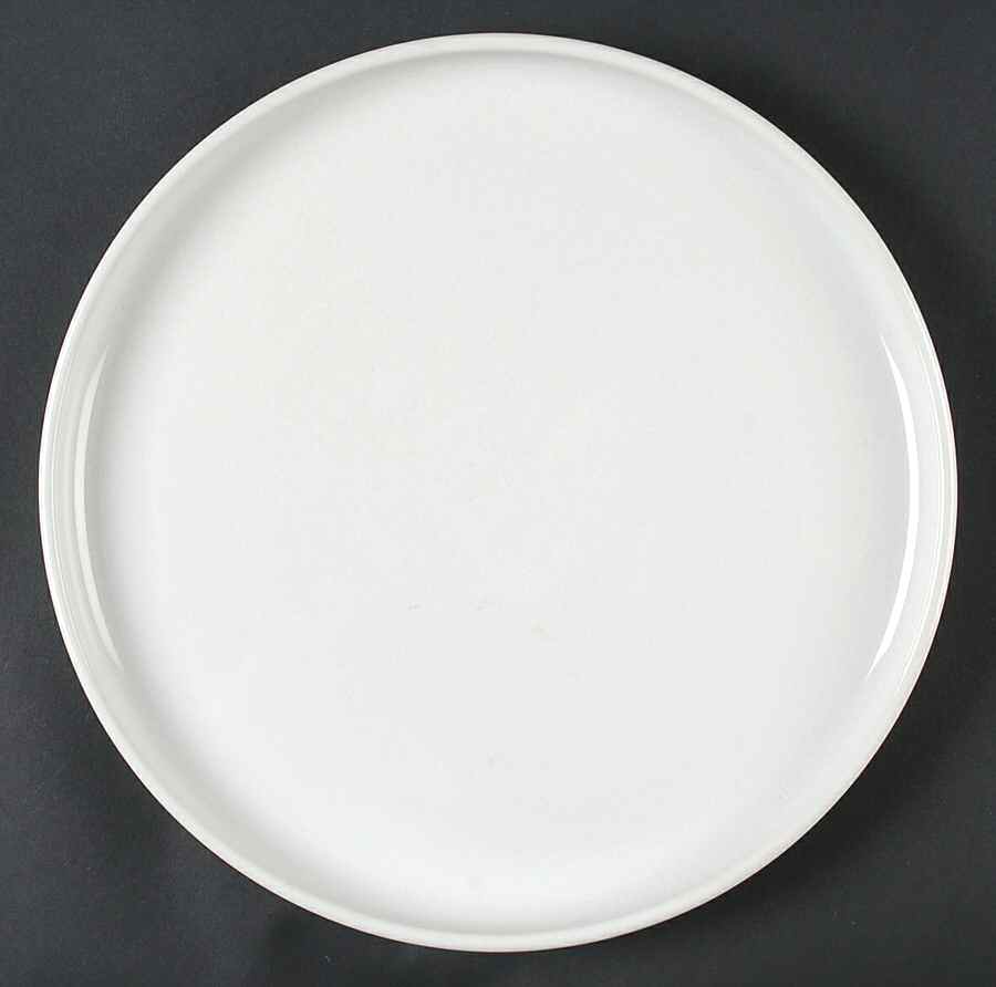 Bauhaus White 12" Chop Plate (Round Platter) by Trend Pacific-1