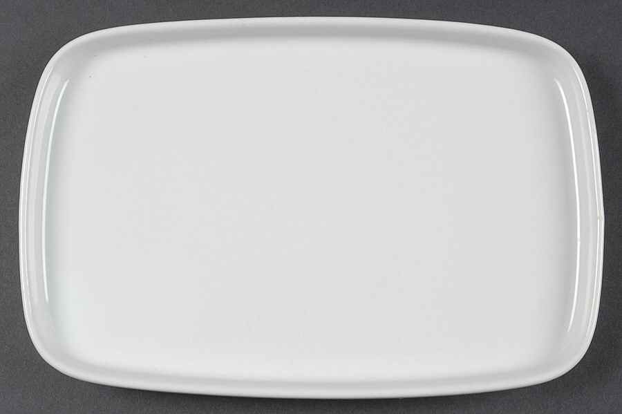 Bauhaus White 9" Oval Serving Platter by Trend Pacific-1