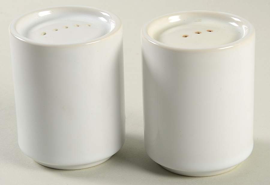 Bauhaus White Salt & Pepper Set by Trend Pacific-1
