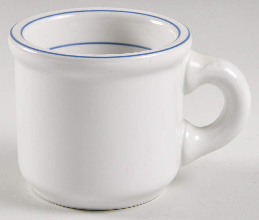 Galaxy Blue Banded Flat Cup by Trend Pacific-1