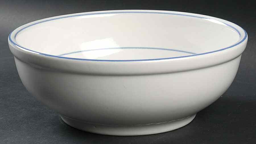 Galaxy Blue Banded 9" Round Vegetable Bowl by Trend Pacific-1