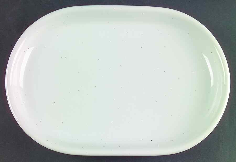 Galaxy Milkstone White 12" Oval Serving Platter by Trend Pacific-1