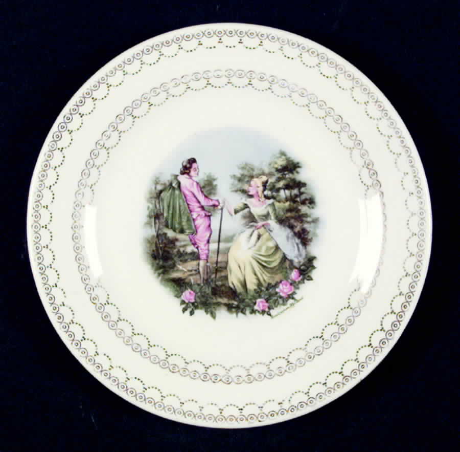 Farewell Bread & Butter Plate by Sebring Pottery-1