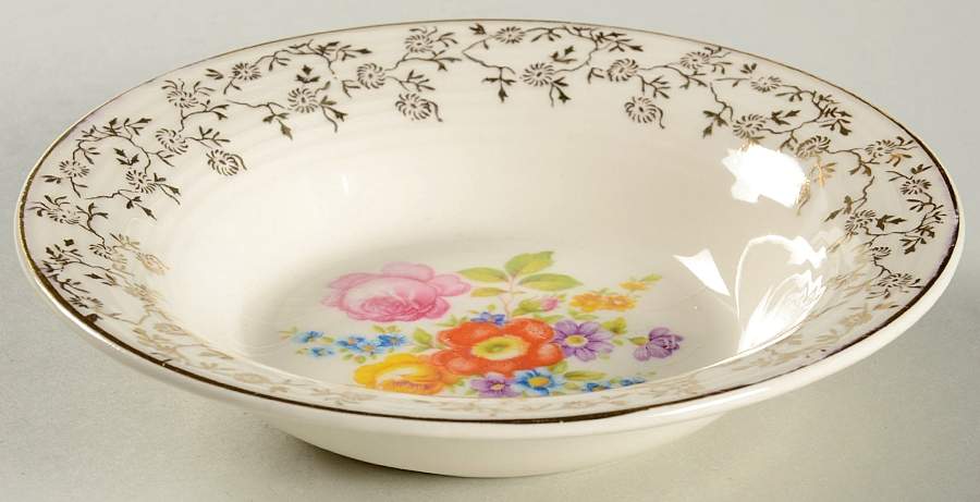 Meissen Rose (Filigree 1TS2561) Rim Fruit/Dessert (Sauce) Bowl by Triumph-1