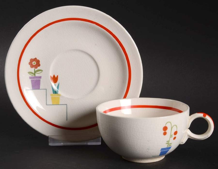 Posey Shop Flat Cup & Saucer Set by Triumph-1
