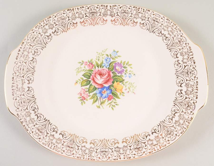 Rosalie 12" Oval Serving Platter by Triumph-1