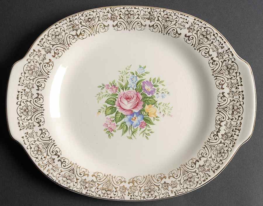 Rosalie 11" Oval Serving Platter by Triumph-1