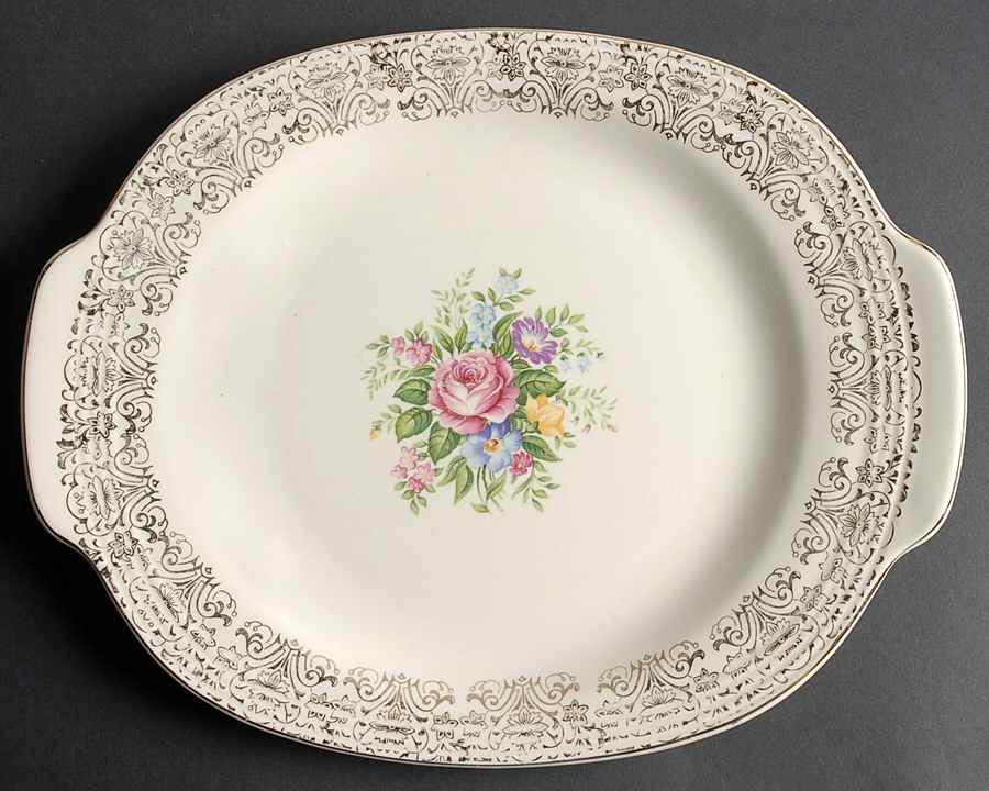 Rosalie 13" Oval Serving Platter by Triumph-1