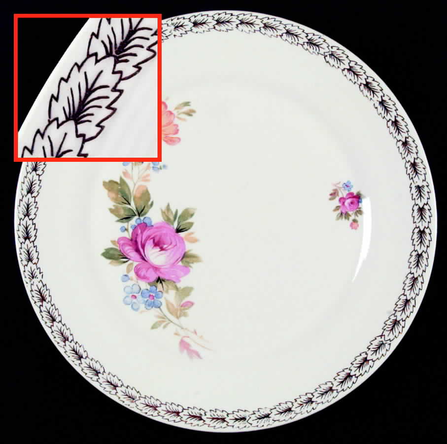 Wood Rose Dinner Plate by Triumph-1