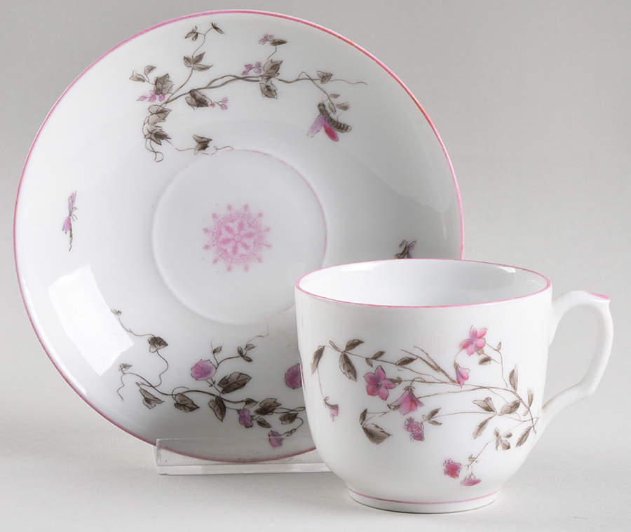 4014 Footed Cup & Saucer Set by Tressemanes & Vogt-1