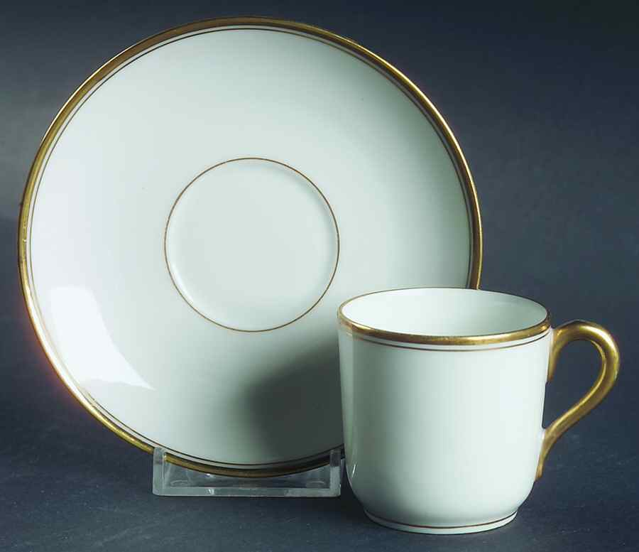 5649 Flat Demitasse Cup & Saucer Set by Tressemanes & Vogt-1