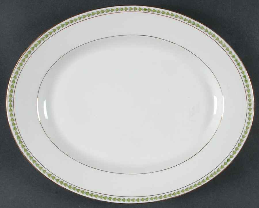 5856 13" Oval Serving Platter by Tressemanes & Vogt-1