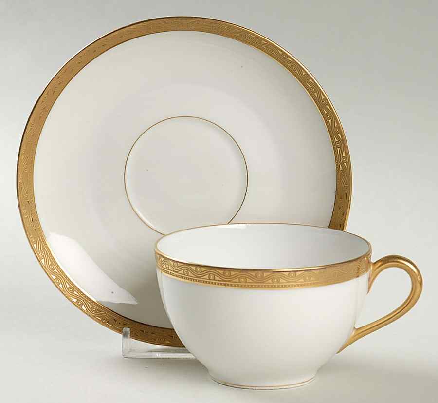 5947 Flat Cup & Saucer Set by Tressemanes & Vogt-1