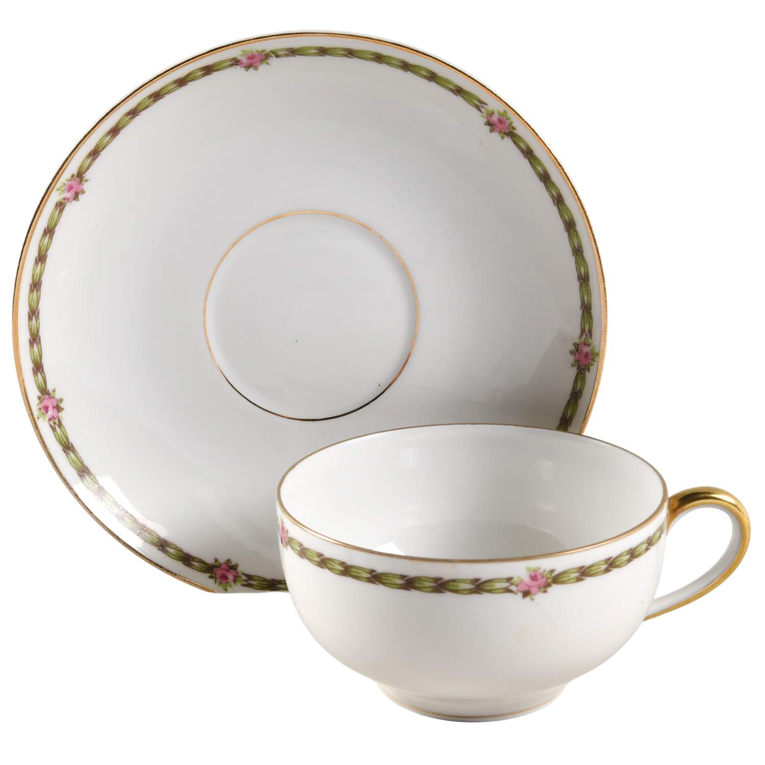 6439-6836 Flat Cup & Saucer Set by Tressemanes & Vogt-1