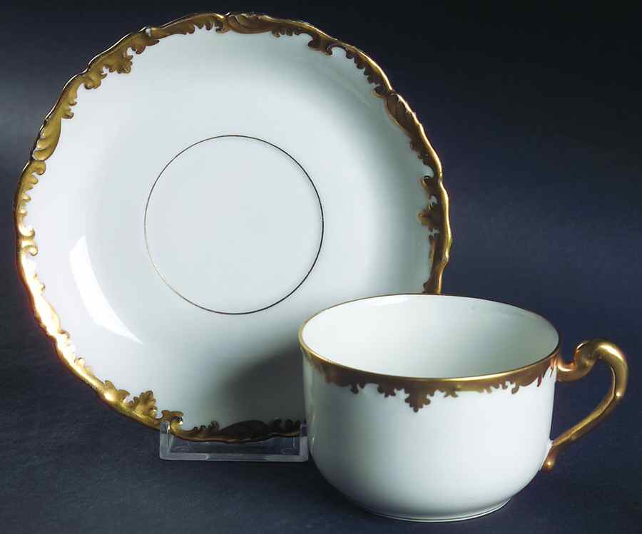 6537 Flat Cup & Saucer Set by Tressemanes & Vogt-1