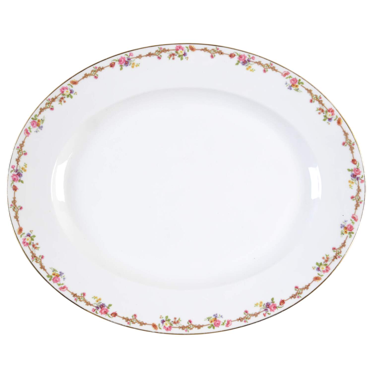 6639 15" Oval Serving Platter by Tressemanes & Vogt-1