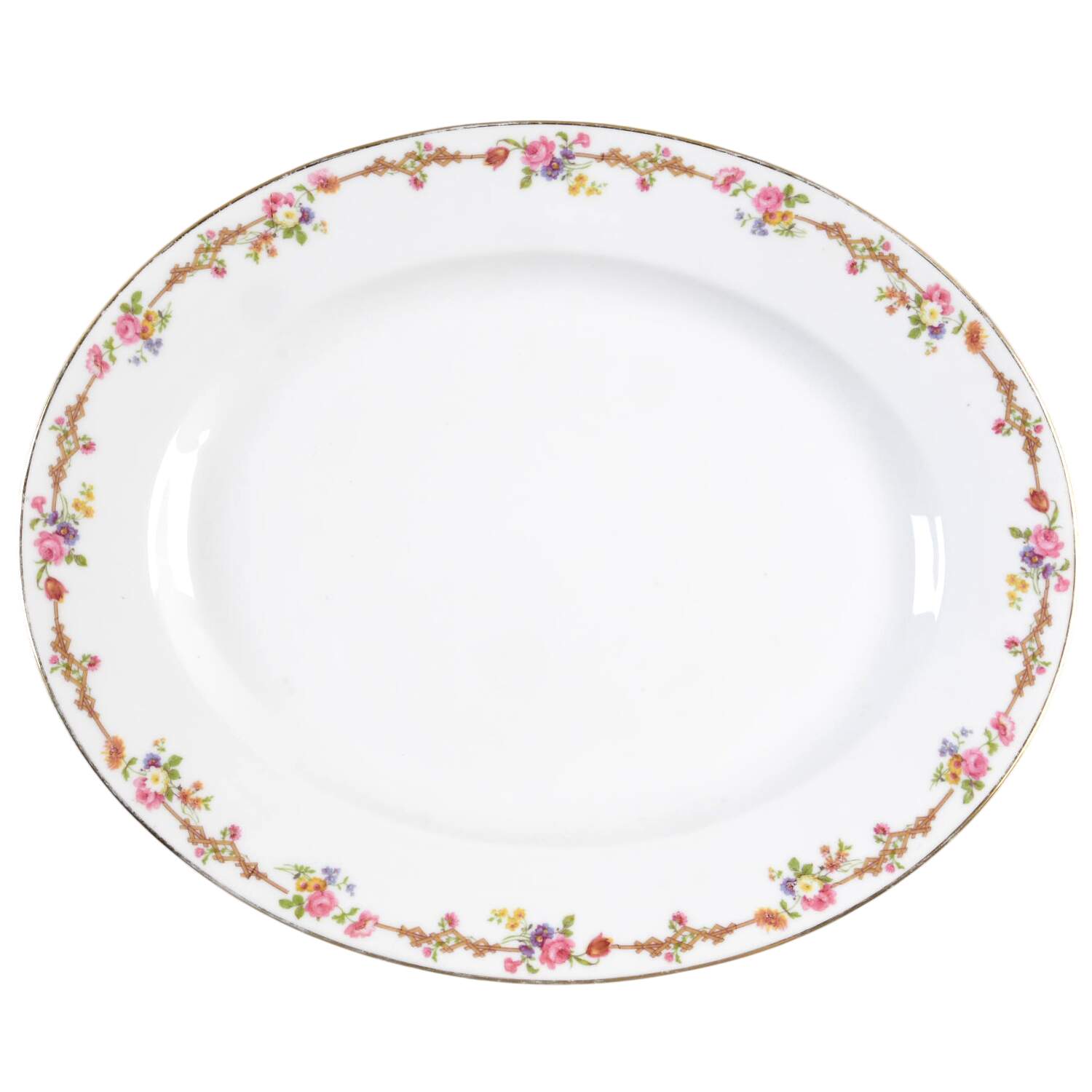 6639 11" Oval Serving Platter by Tressemanes & Vogt-1