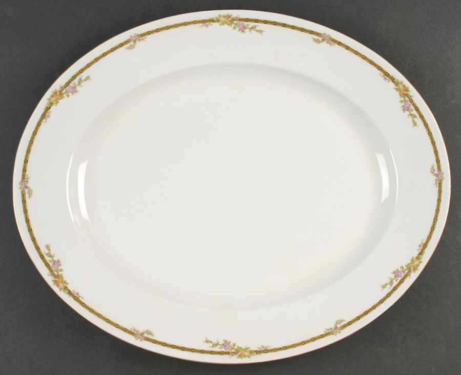 6928 15" Oval Serving Platter by Tressemanes & Vogt-1