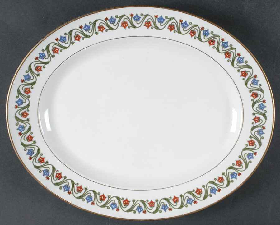 9110 15" Oval Serving Platter by Tressemanes & Vogt-1