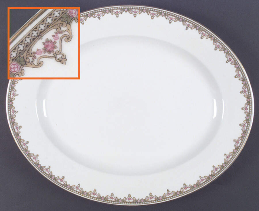 The Lille 17" Oval Serving Platter by Tressemanes & Vogt-1