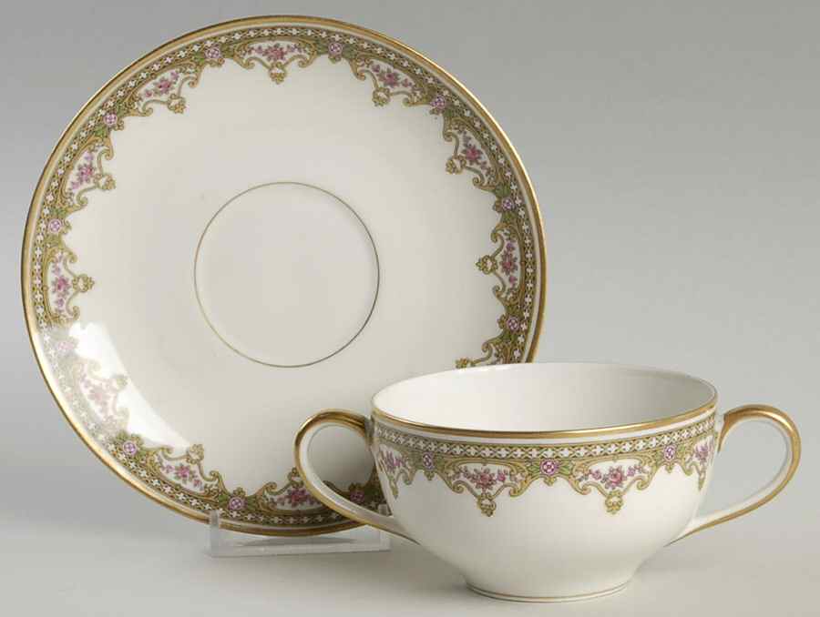 The Lille Flat Bouillon Cup & Saucer by Tressemanes & Vogt-1