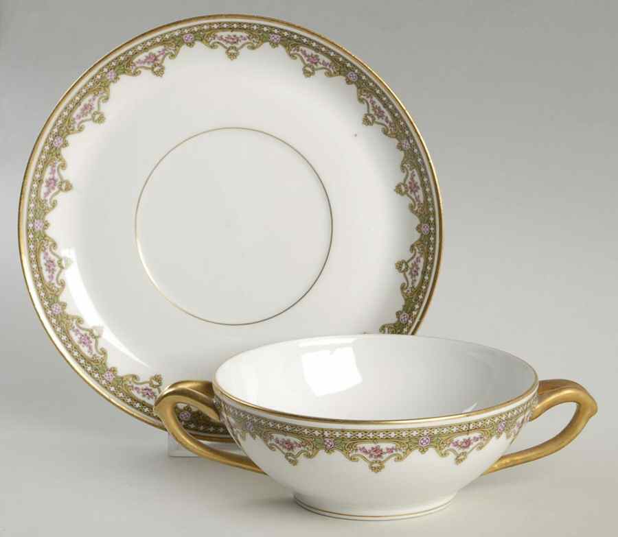 The Lille Flat Cream Soup Bowl & Saucer Set by Tressemanes & Vogt-1