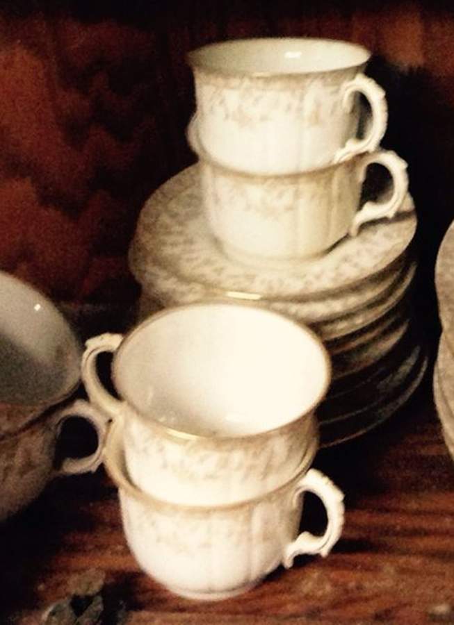 TRV101 Footed Cup & Saucer Set by Tressemanes & Vogt-1