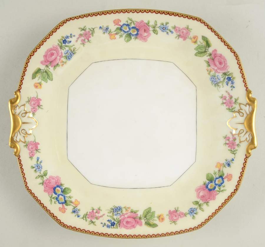 TRV147 Square Handled Cake Plate by Tressemanes & Vogt-1