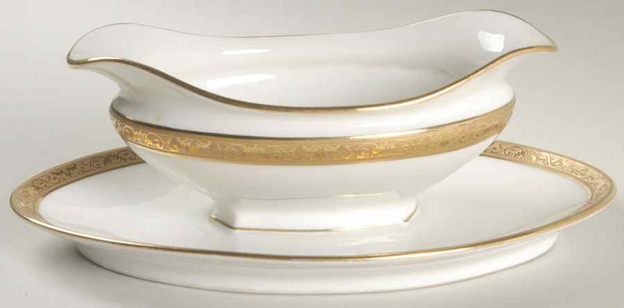 TRV15 Gravy Boat with Attached Underplate by Tressemanes & Vogt-1