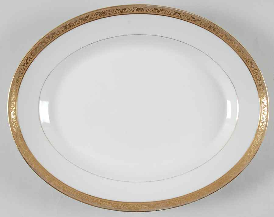 TRV15 13" Oval Serving Platter by Tressemanes & Vogt-1