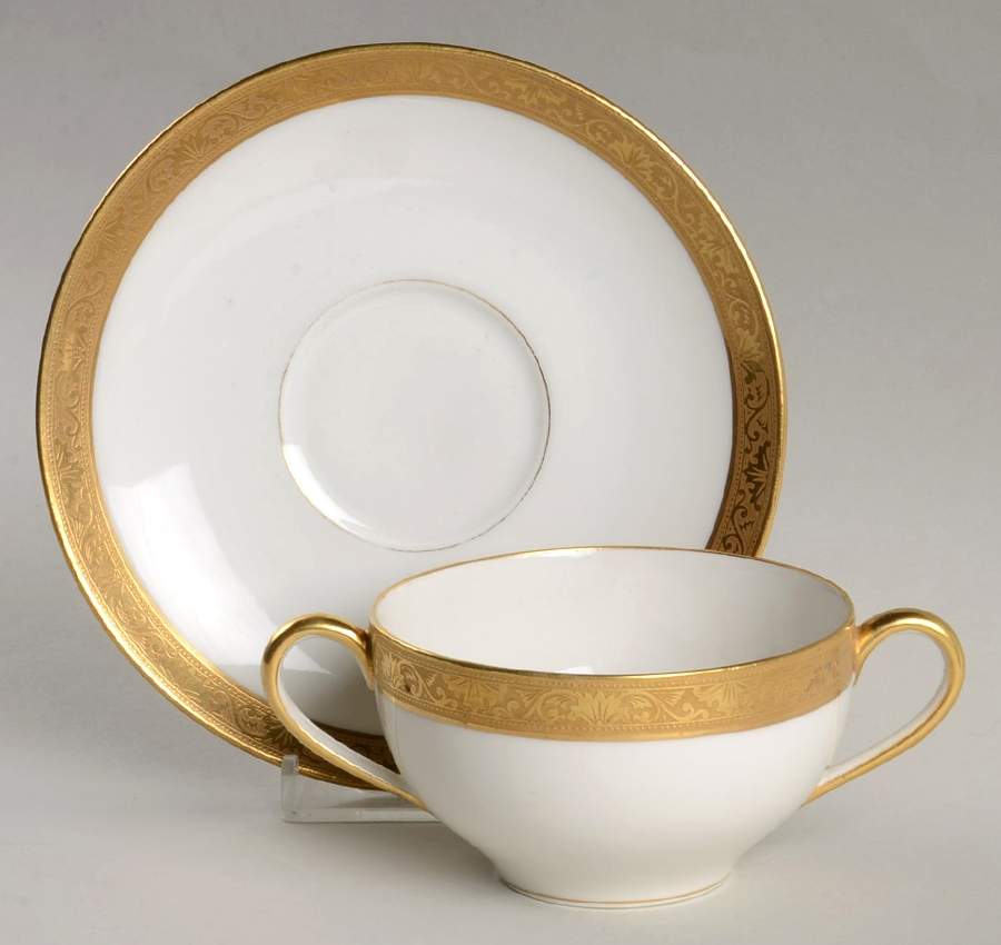 TRV15 Flat Bouillon Cup & Saucer by Tressemanes & Vogt-1