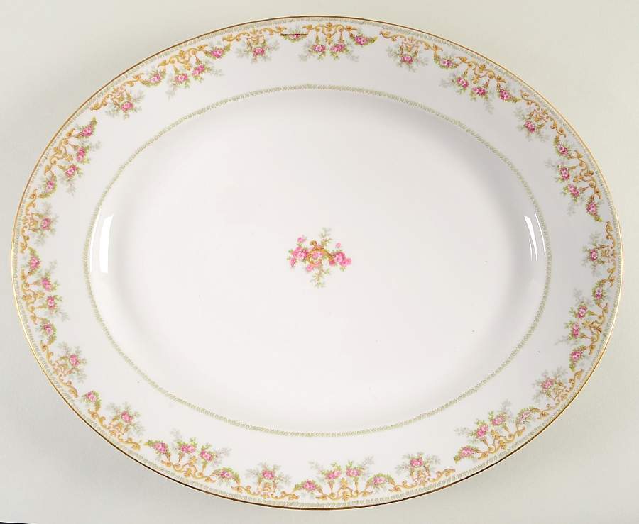 4711 17" Oval Serving Platter by Tressemanes & Vogt-1
