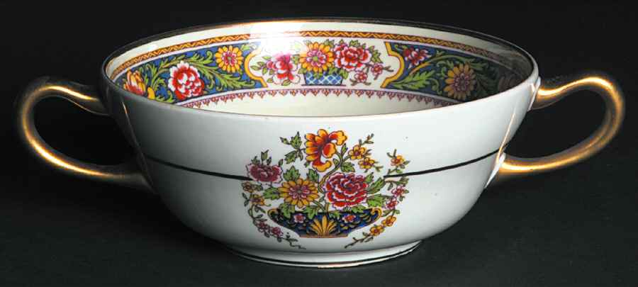 TRV76 Footed Cream Soup Bowl by Tressemanes & Vogt-1